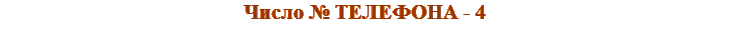 значение числа № ТЕЛЕФОНА